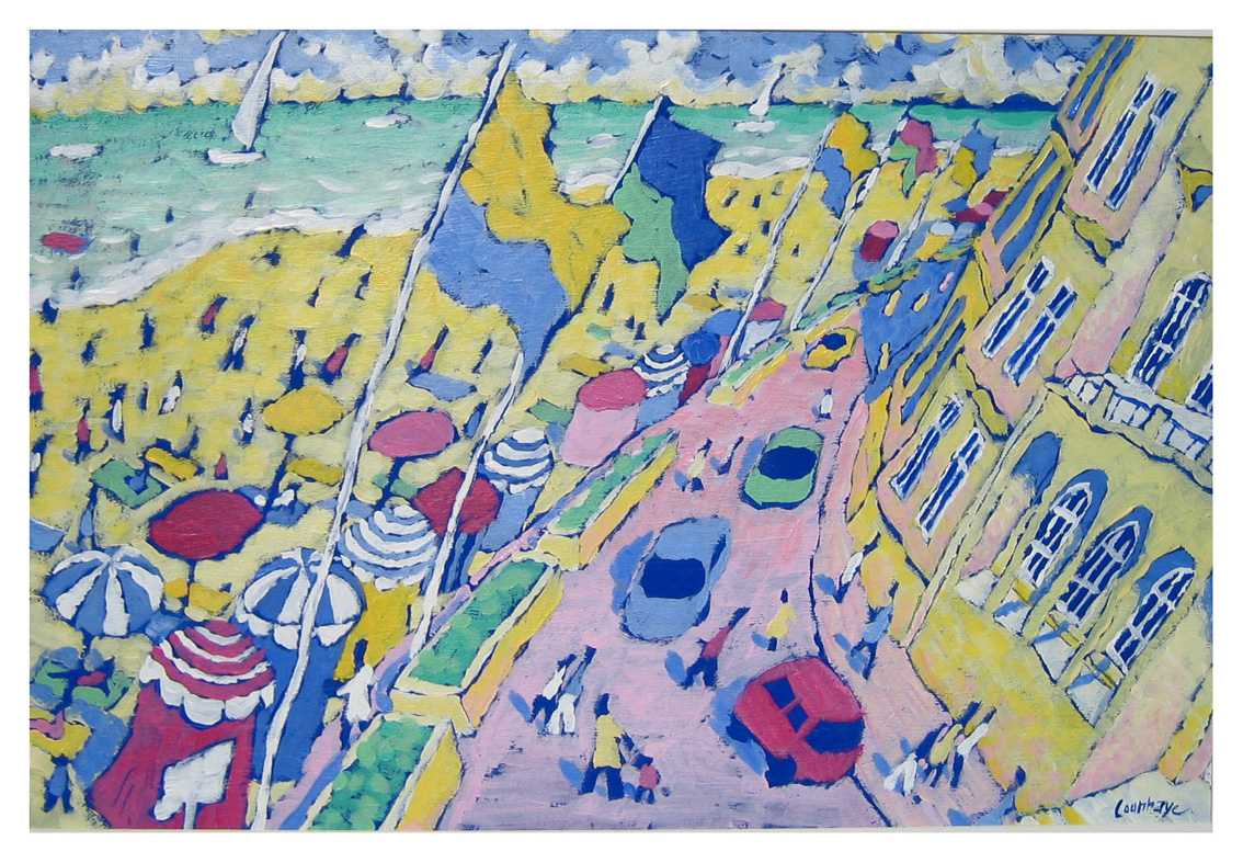 Deauville-acrylique sur carton 3mm-40x60cm